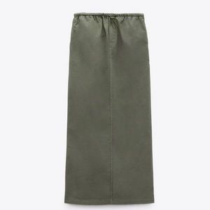 Zara Cargo skirt dark khaki Size L
